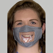 Grey Lipread Mask