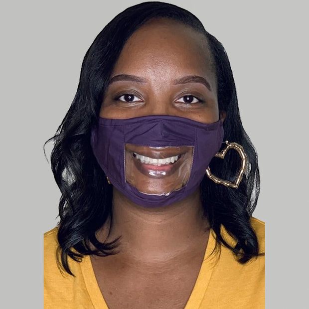 Purple Lipread Mask