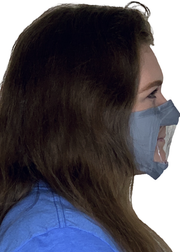 Grey Lipread Mask