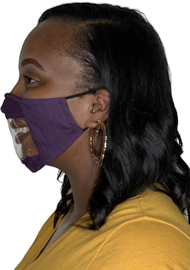 Purple Lipread Mask