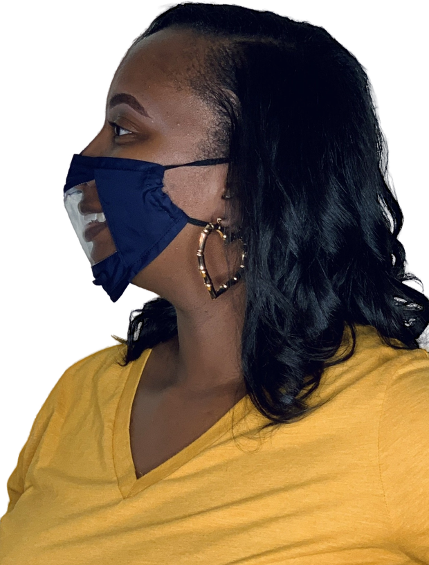 Blue Lipread Mask
