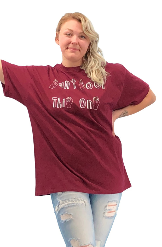 April Fool’s Day Shirt in Plum Red